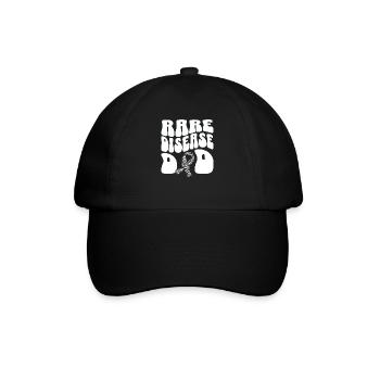 Bewusstsein für seltene Krankheiten: Vater für Män - Baseballkappe - Schwarz/Schwarz - Vorne