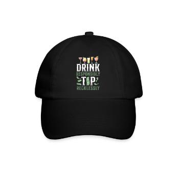 Bartender Mixologist Drink - Baseballkappe - Schwarz/Schwarz - Vorne