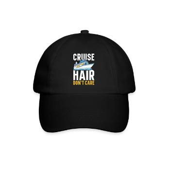 Kreuzfahrer Kreuzfahrtschiff Kreuzfahrt Geschenk - Baseballkappe - Schwarz/Schwarz - Vorne