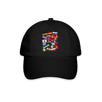 Grumpy Curse Words - Baseballkappe - Schwarz/Schwarz - Vorne