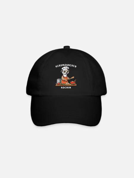 HERDMÄNNCHEN KÖCHIN - Baseballkappe - Schwarz/Schwarz