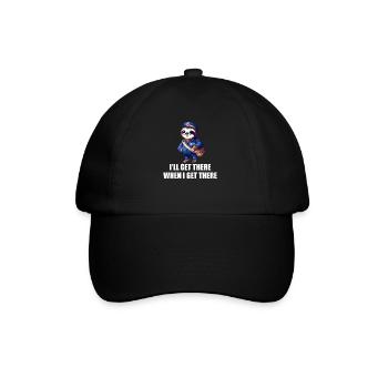 Ich werde es schaffen, wenn ich es schaffe - Baseballkappe - Schwarz/Schwarz - Vorne