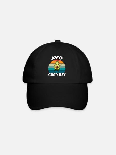 Avo Good Day Avocado - Baseballkappe - Schwarz/Schwarz