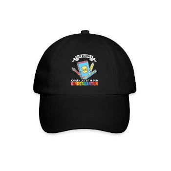 Kindergartenanfang Kindergarten Kindergartenkind G - Baseballkappe - Schwarz/Schwarz - Vorne