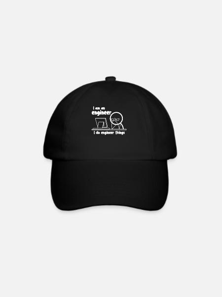 Ingenieur Engineering Engineers - Baseballkappe - Schwarz/Schwarz