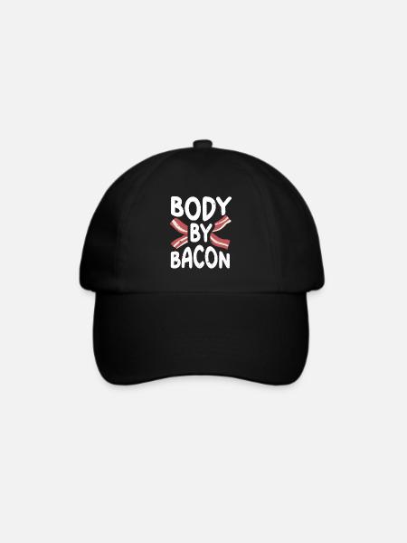 Body By Bacon - Baseballkappe - Schwarz/Schwarz