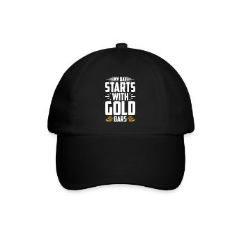 Goldschmied Gold Schmuckhersteller Goldschmuck - Baseballkappe - Schwarz/Schwarz - Vorne