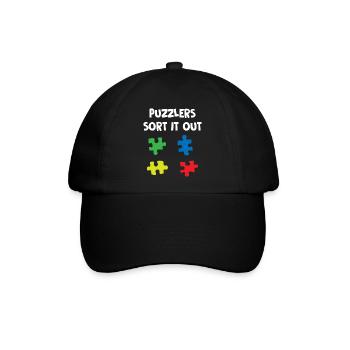 Puzzlers Sort It Out - Baseballkappe - Schwarz/Schwarz - Vorne