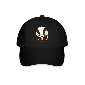 Badger Dachse Dachs - Baseballkappe - Schwarz/Schwarz - Vorne