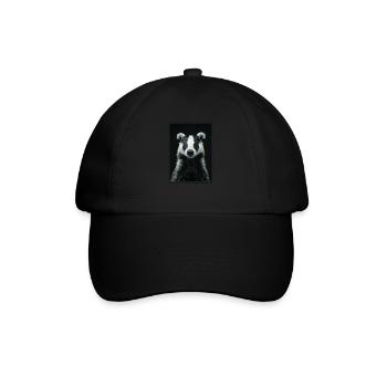 Badger Dachse Dachs - Baseballkappe - Schwarz/Schwarz - Vorne