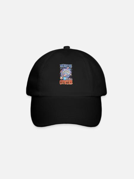 Auster feuchter als eine Auster - Baseballkappe - Schwarz/Schwarz