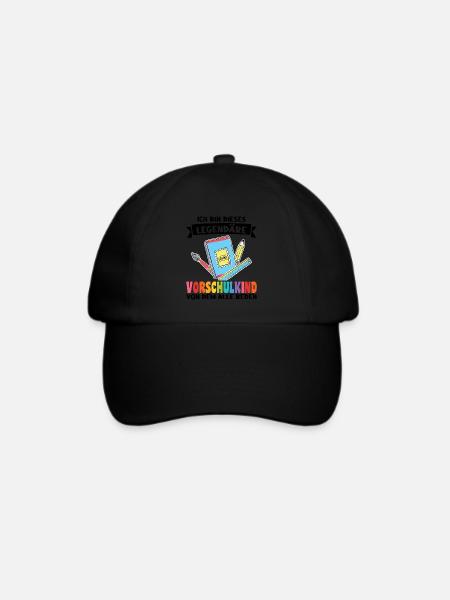 Kindergarten Vorschule Vorschulpädagoge Geschenk - Baseballkappe - Schwarz/Schwarz