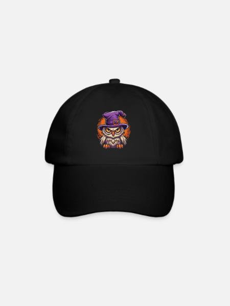 Halloween Hexen Kostüm Hexe Hexenbesen - Baseballkappe - Schwarz/Schwarz