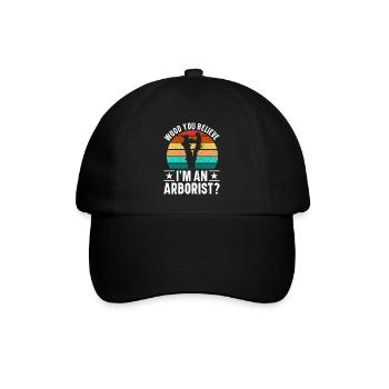 Arborist Baumpfleger Baumkletterer Baumklettern - Baseballkappe - Schwarz/Schwarz - Vorne