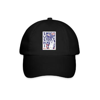 Sushi Essen Japan Nigiri Geschenk - Baseballkappe - Schwarz/Schwarz - Vorne
