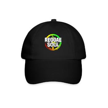 Reggae Musik - Baseballkappe - Schwarz/Schwarz - Vorne