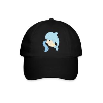 aquarius - Baseballkappe - Schwarz/Schwarz - Vorne