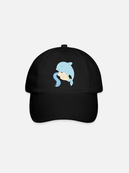 aquarius - Baseballkappe - Schwarz/Schwarz