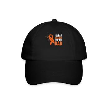 Leukämie Bewusstsein Blutkrebs Bekämpfung - Baseballkappe - Schwarz/Schwarz - Vorne