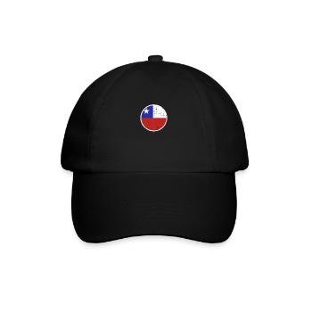 Chile Vintage Chilenische Flagge Chilene - Baseballkappe - Schwarz/Schwarz - Vorne