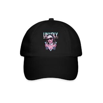 Provokant und Ausdrucksstark – Rebellische Mode - Baseballkappe - Schwarz/Schwarz - Vorne