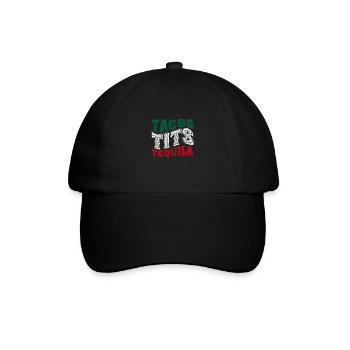 Tequila - Baseballkappe - Schwarz/Schwarz - Vorne