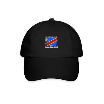 Kongo - Baseballkappe - Schwarz/Schwarz - Vorne