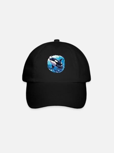 Orcas Orca - Baseballkappe - Schwarz/Schwarz