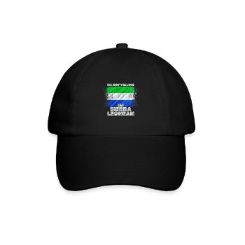 Sierra Leone - Baseballkappe - Schwarz/Schwarz - Vorne