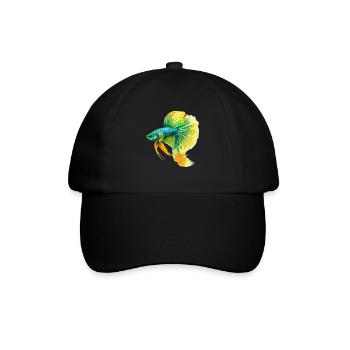 Bettas Betta Fisch Betta - Baseballkappe - Schwarz/Schwarz - Vorne
