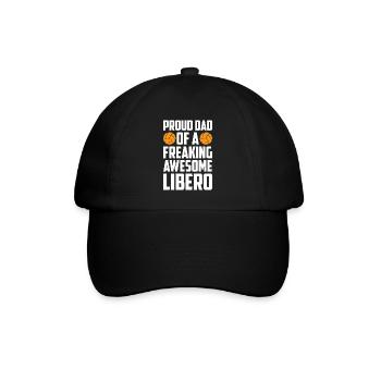 Volleyball Libero - Baseballkappe - Schwarz/Schwarz - Vorne