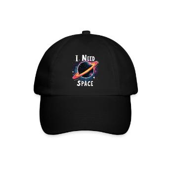 ICH BRAUCHE PLATZ - Baseballkappe - Schwarz/Schwarz - Vorne