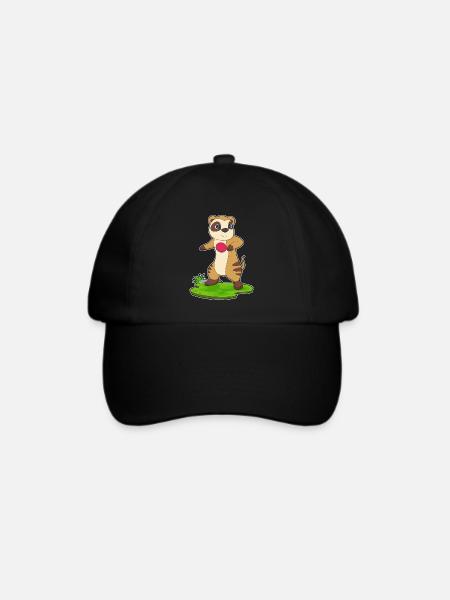 Erdmännchen Tischtennis Tischtennisschläger - Baseballkappe - Schwarz/Schwarz