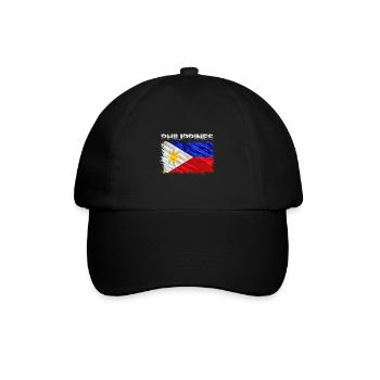 Philippinen - Baseballkappe - Schwarz/Schwarz - Vorne