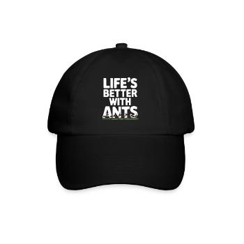 Ant Farm Enthusiast Ant Keeping Ant Colony Builder - Baseballkappe - Schwarz/Schwarz - Vorne