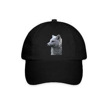 Polarfuchs - Baseballkappe - Schwarz/Schwarz - Vorne