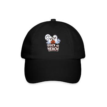 Trick Or Teach Halloween Lehrer - Baseballkappe - Schwarz/Schwarz - Vorne