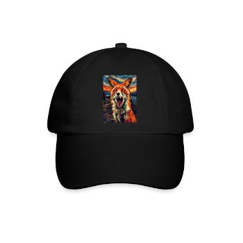 Fuchs - Baseballkappe - Schwarz/Schwarz - Vorne