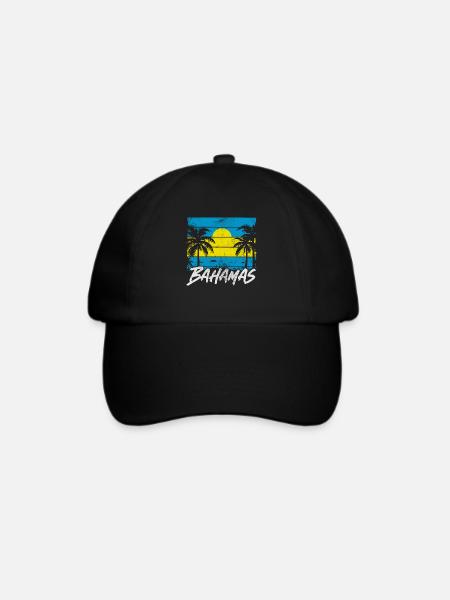 Bahamas - Baseballkappe - Schwarz/Schwarz