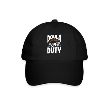 Doula Geschenk Doula Doulas - Baseballkappe - Schwarz/Schwarz - Vorne