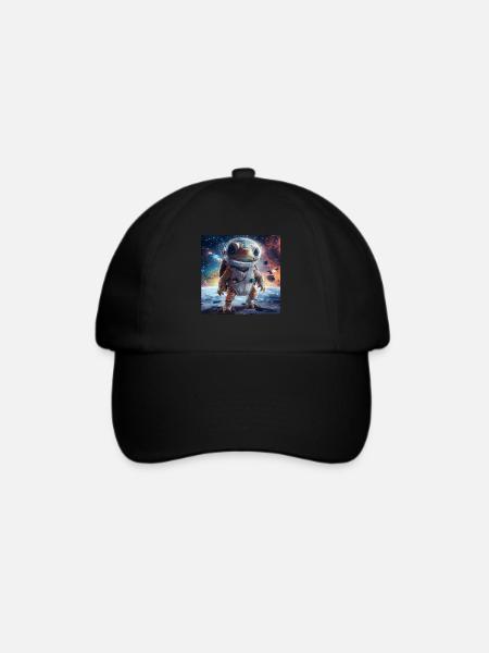 Schildkröte - Baseballkappe - Schwarz/Schwarz