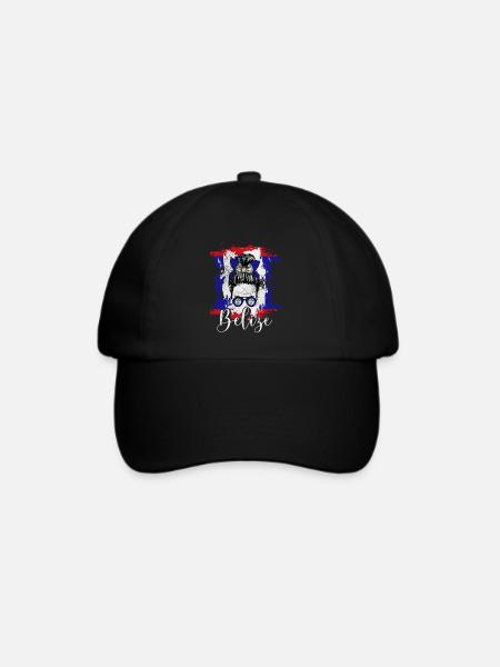 Belize - Baseballkappe - Schwarz/Schwarz