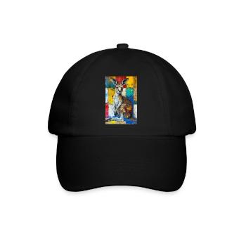 Känguru - Baseballkappe - Schwarz/Schwarz - Vorne