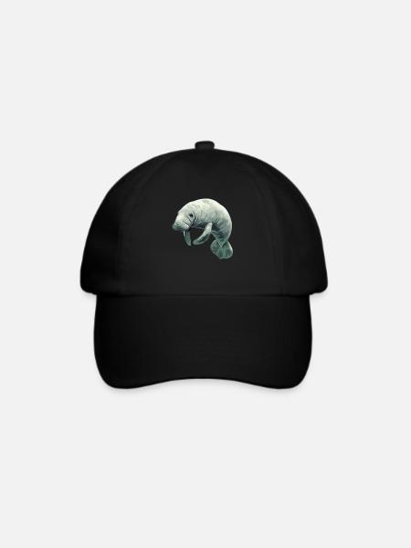 Seekuh Manatees Manatee - Baseballkappe - Schwarz/Schwarz