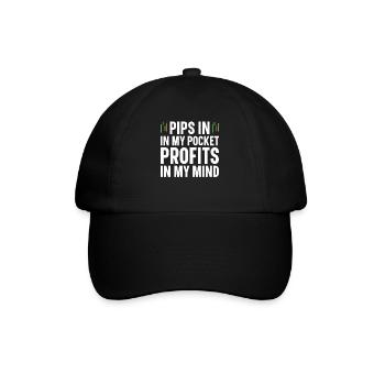 Forex Trading Forex Trader Finanzmarktes - Baseballkappe - Schwarz/Schwarz - Vorne