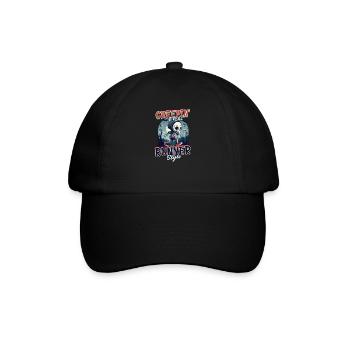 Halloween Runner im Runner Stil - Baseballkappe - Schwarz/Schwarz - Vorne