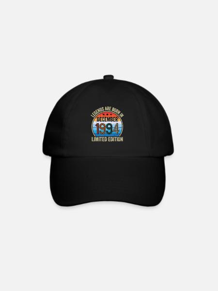 Legends Are Born In December 1994 Limited Edition - Baseballkappe - Schwarz/Schwarz