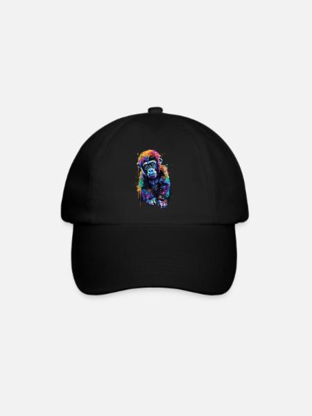 Gorilla - Baseballkappe - Schwarz/Schwarz