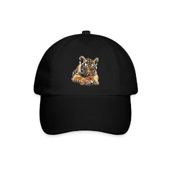 Tiger - Baseballkappe - Schwarz/Schwarz - Vorne