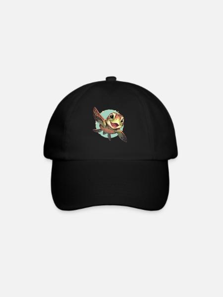 Sea Turtle Meeresschildkröten Meeresschildkröte - Baseballkappe - Schwarz/Schwarz